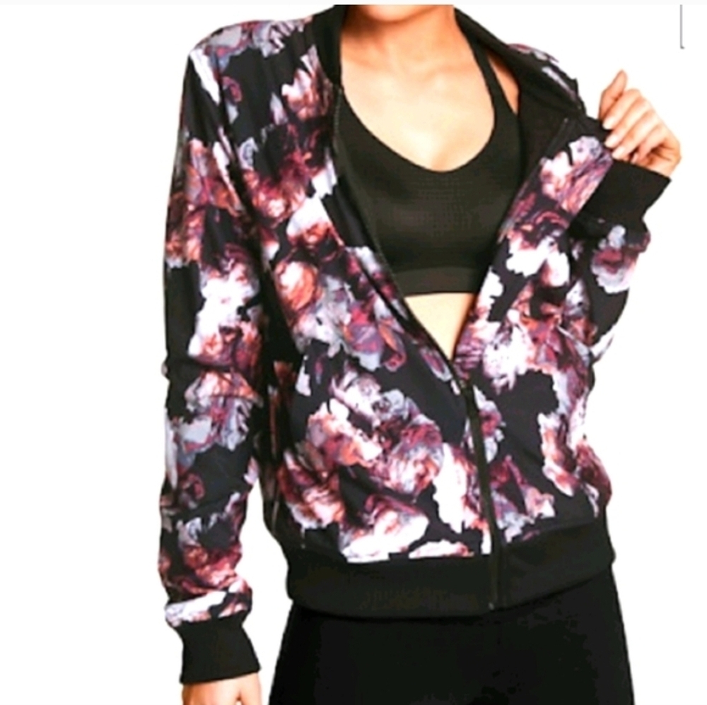 Victoria Secret Sport Womens Floral Bomber Jacket